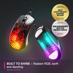 SteelSeries 62611 Aerox 3 Holey RGB Gaming Mouse (Onyx)