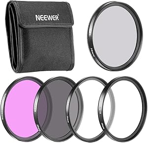 Neewer 10032537@@119 - 58mm Filter Kit UV CPL FLD ND8 +8