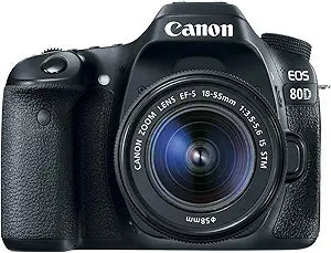 Canon 80DKIS EOS 80D DSLR Camera with 18-55mm IS STM Lens