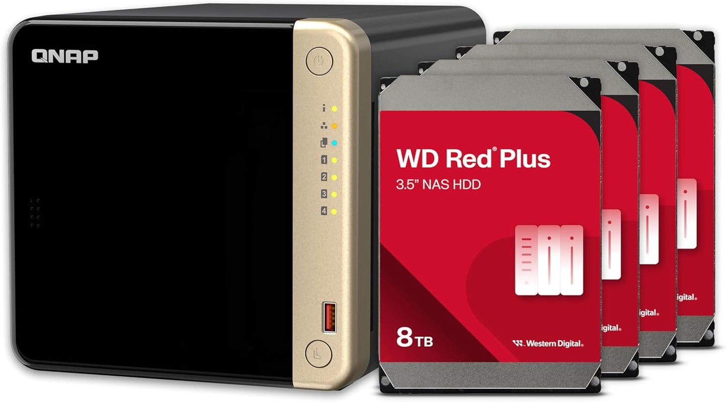 QNAP TS-464 24TB 4-Bay NAS RAID 5 Bundle