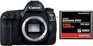 Canon EOS 5D Mark IV Full Frame DSLR with 128GB Card