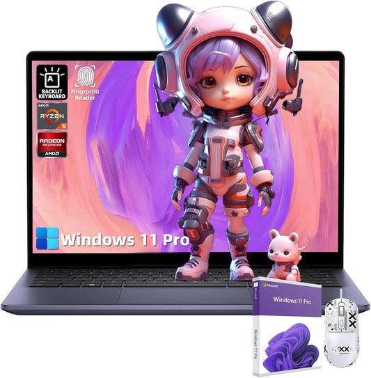 Dell Inspiron 14" Touch Laptop Ryzen 5 16GB 1TB SSD Windows 11 Pro