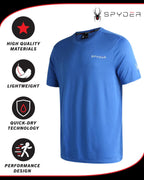 Spyder Men's Active Fitted Training Shirt - Short Sleeve Dry Fit Tee