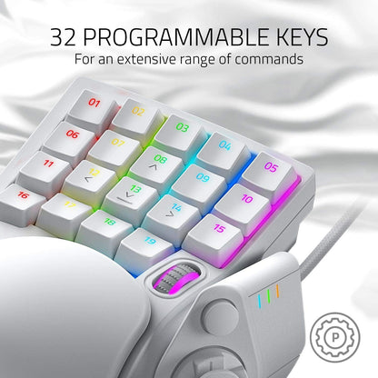 Razer RZ07-03110200-R3M1 Tartarus Pro Gaming Keypad White