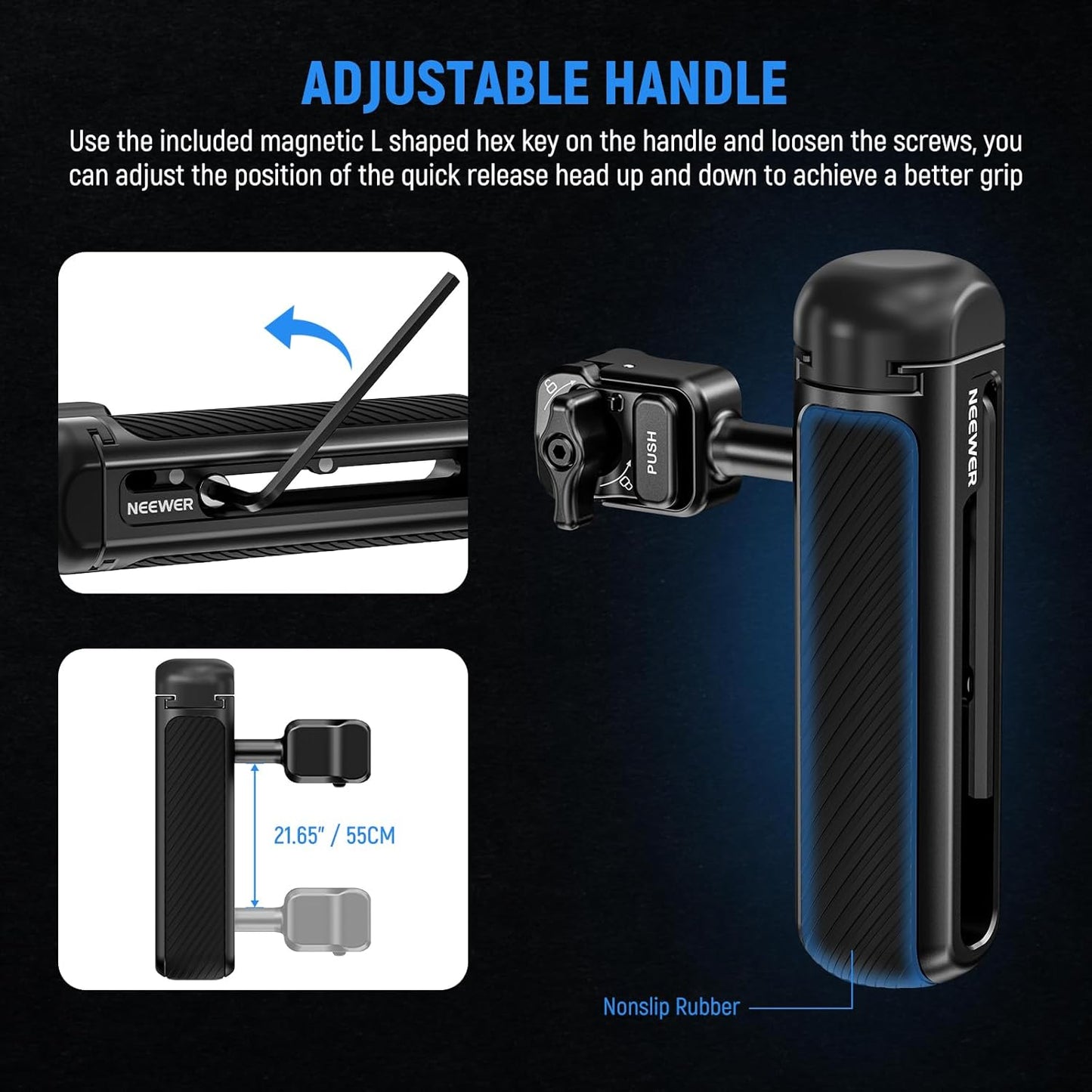 NEEWER PA044+PA045B iPhone 15 Pro Max Video Cage