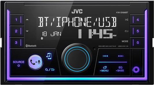 JVC KW-SX88BT Double Din Bluetooth Car Stereo