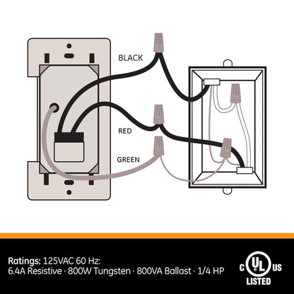 GE 15318 In-Wall Countdown Timer - 6-Option