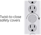 GE DFTQ-R187 6-Outlet Surge Protector 4-Pack, 20Ft Cord
