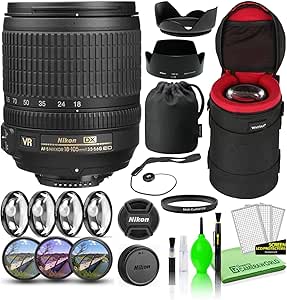 Nikon AF-S DX 18-105mm VR Lens Bundle USA Model