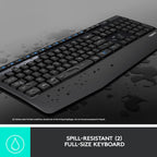 Logitech MK345 Wireless Keyboard and Mouse Renewed Combo