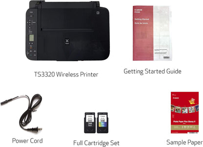 Canon 3771C022 Pixma TS3320 White Wireless Printer Alexa