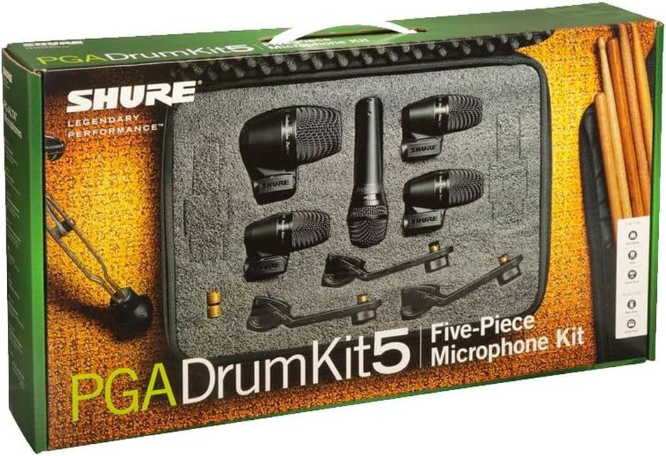 Shure PGADRUMKIT5 5-Piece Drum Microphone Kit