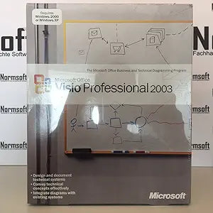 Microsoft D87-01532 Visio Professional 2003 Old Version