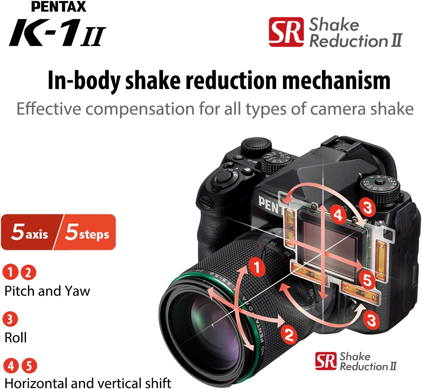 Pentax K-1 Mark II 36MP DSLR with 28-105mm Lens