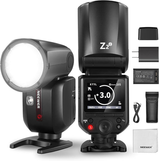 Neewer Z2-C TTL Round Head Flash Speedlite for Canon