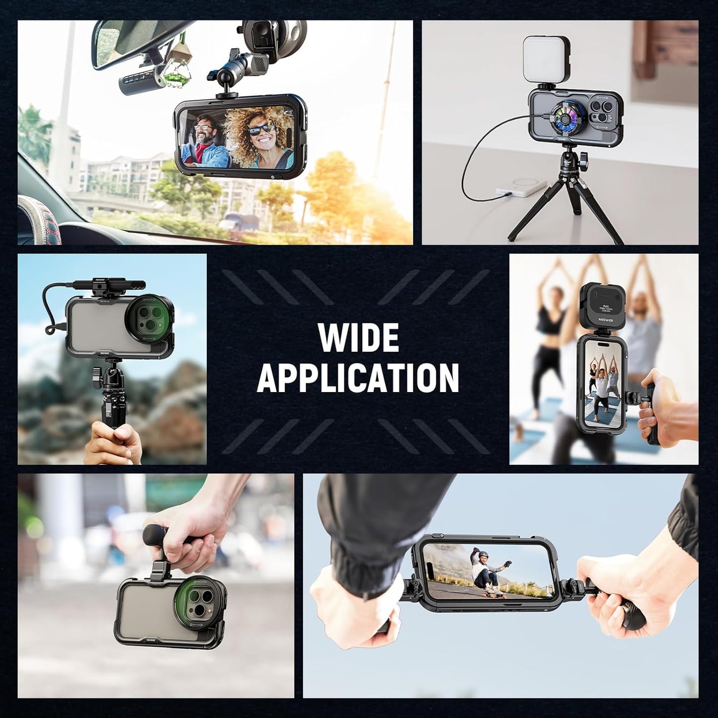 Neewer 15 Pro Cage [2nd Gen] Phone Video Rig Stabilizer