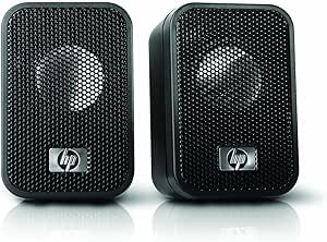 HP NN109AA#ABA USB Mini Notebook Speakers - Dynamic Sound