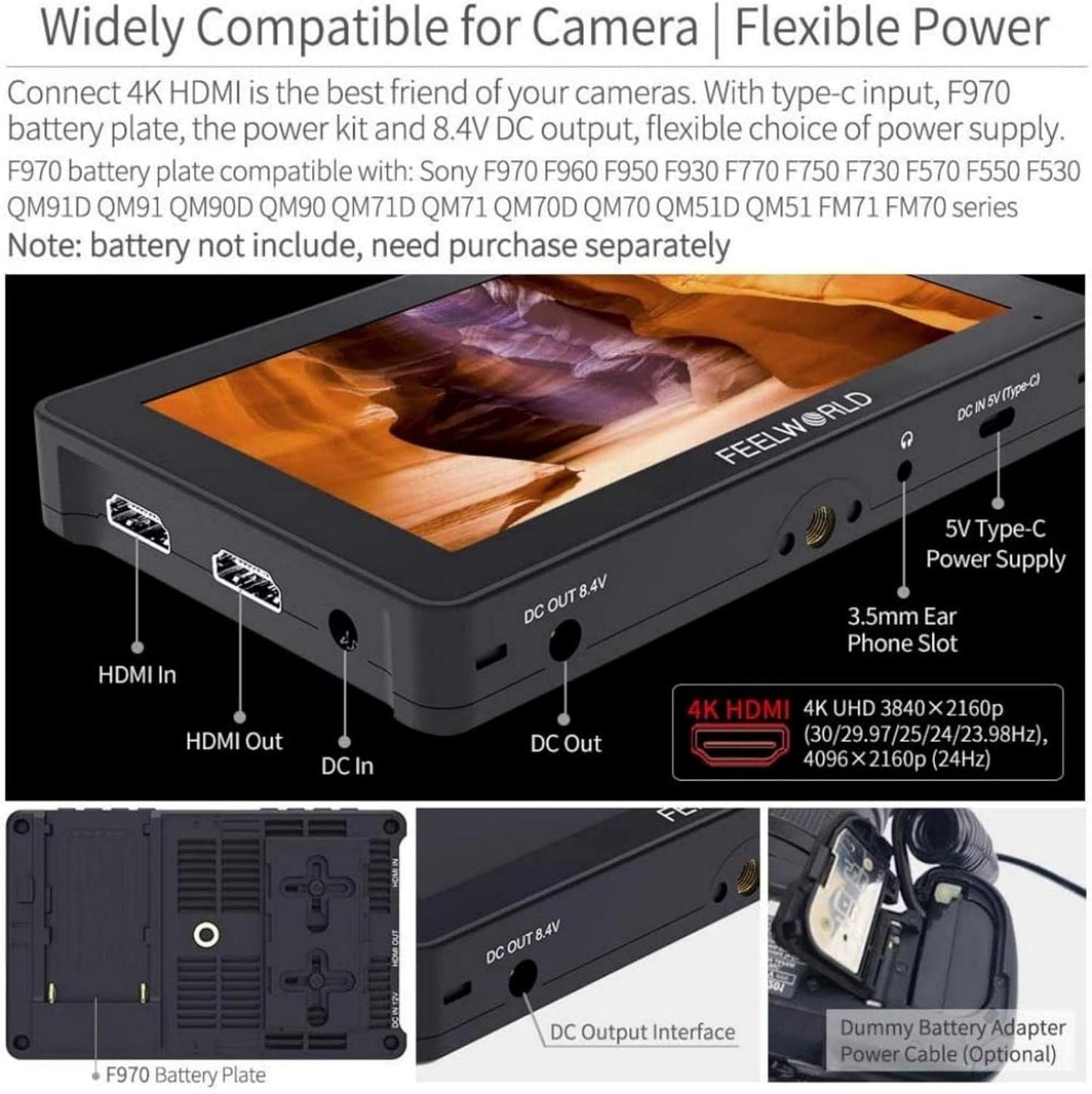 FEELWORLD EANAFD00002 F5 Pro V4 Touch Screen Monitor Kit