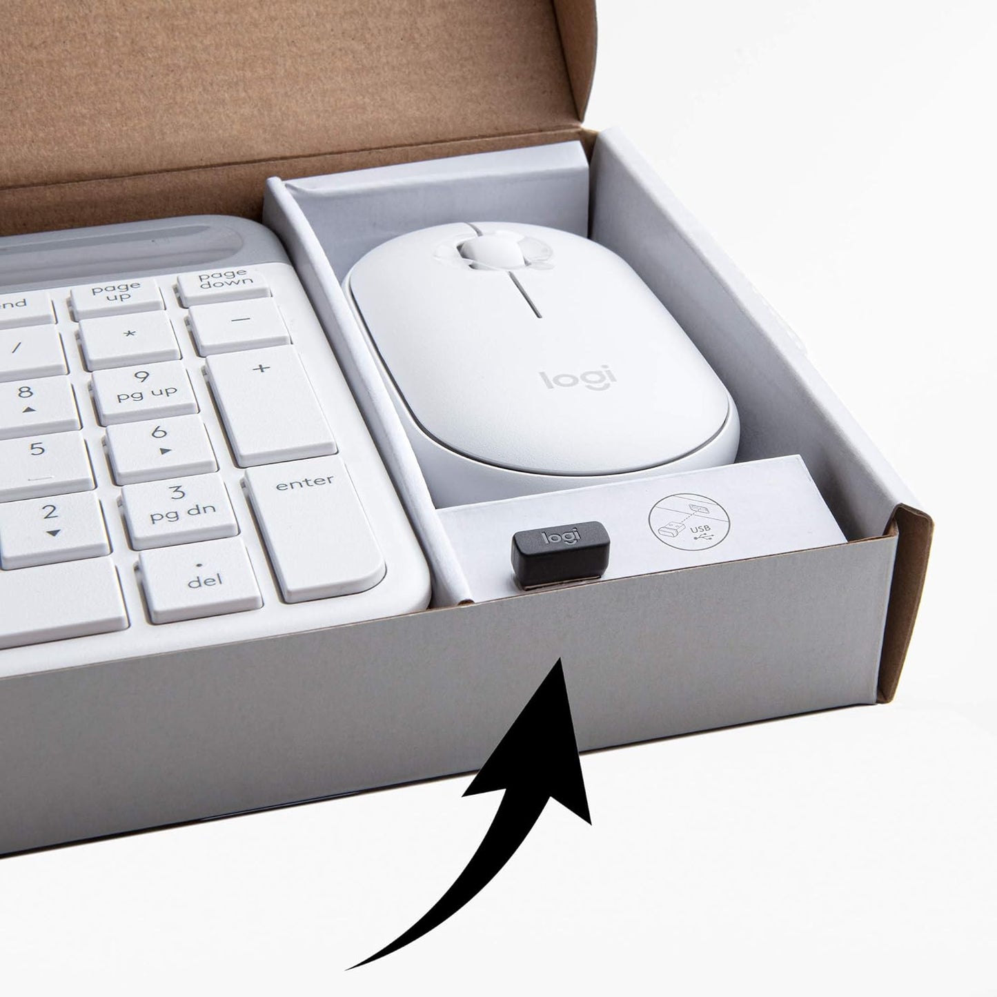 Logitech MK470 Slim Wireless Keyboard and Mouse Combo Off-White