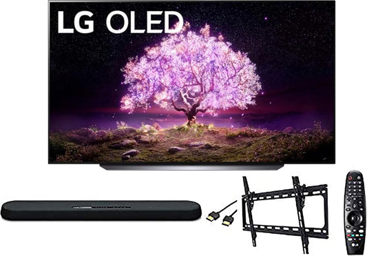 LG OLED83C1PUA C1 83-inch 4K OLED Smart TV Bundle