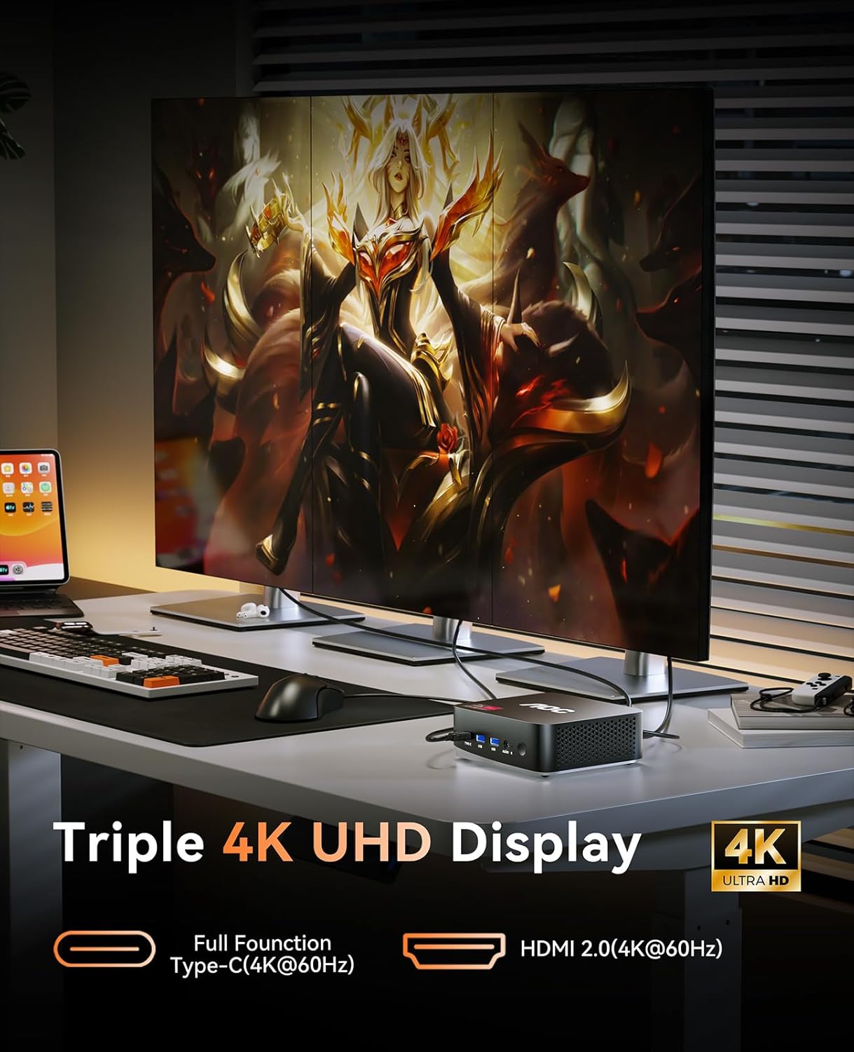 AOC 5700U Ryzen 7 Mini PC 4K Triple Display