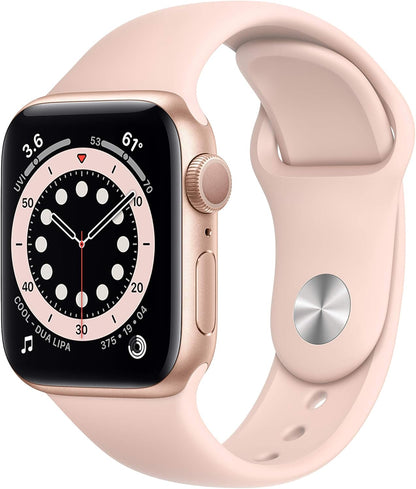 Apple Series 6 40mm GPS Gold Aluminum Pink Sand (Renewed)