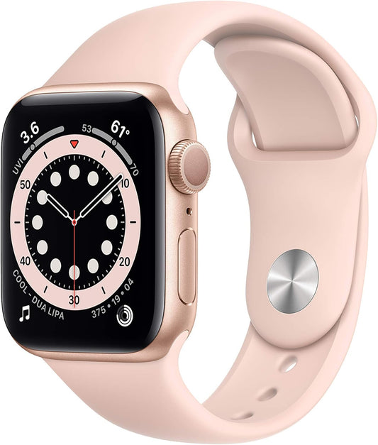 Apple Series 6 40mm GPS Gold Aluminum Pink Sand (Renewed)