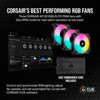 Corsair iCUE H150i Elite CAPELLIX XT 360mm Liquid CPU Cooler (Renewed)
