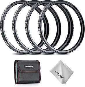 Neewer 10102106 58mm Macro Close Up Lens Filter Kit
