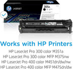 HP CE410A 305A Black Toner - LaserJet Pro M351/M375/M451/M475