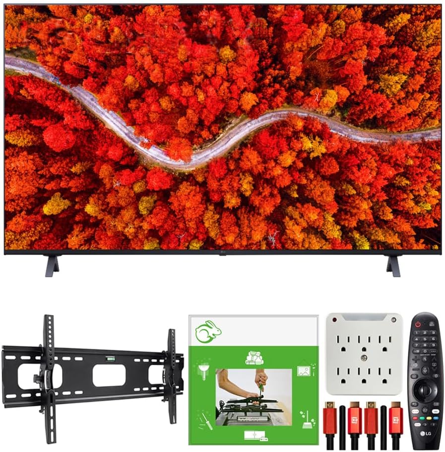 LG 50UP8000PUA 50" 4K UHD Smart TV Bundle Installation