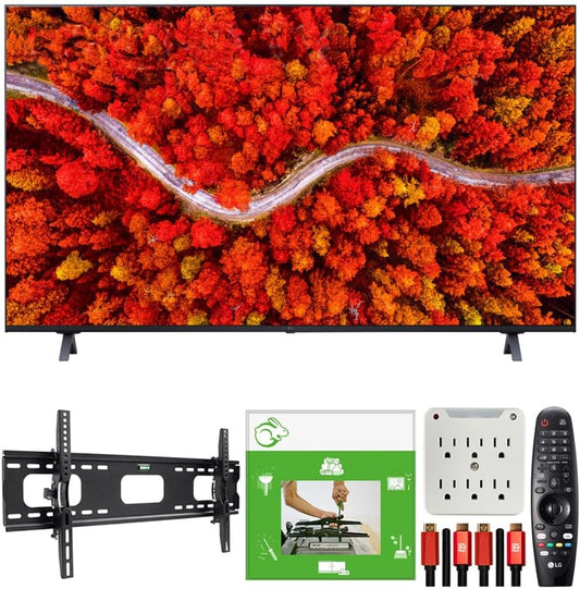 LG 50UP8000PUA 50" 4K UHD Smart TV Bundle Installation