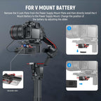 Neewer 10103281 Mini V Mount Battery Plate Gimbal