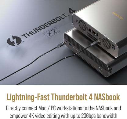 QNAP TBS-h574TX NASbook - Thunderbolt 4, 10GbE, E1.S, i5