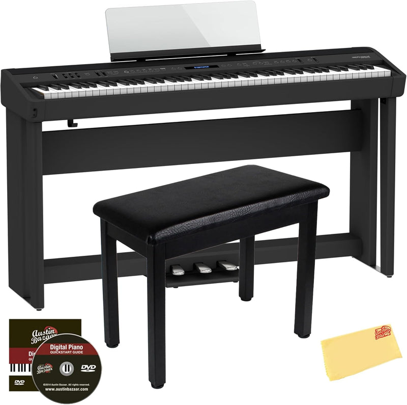 Roland FP-90X 88-Key Digital Piano Black Bundle — main product image