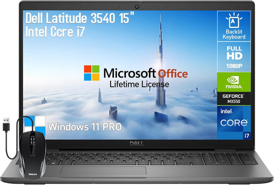 Dell Latitude 3540 Laptop 15.6" FHD i7 MX550 32GB