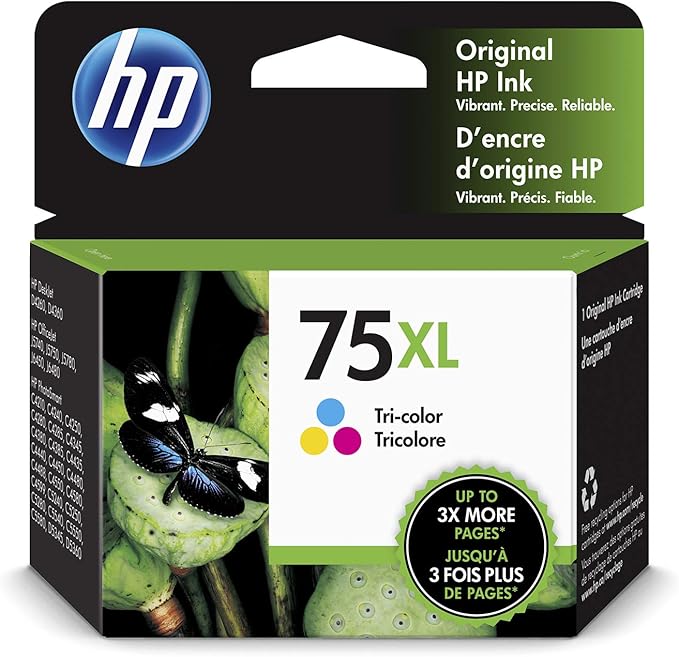HP 75XL Tri-Color Ink Cartridge CB338WN — main product image