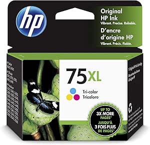 HP 75XL Tri-Color Ink Cartridge - High Yield Printing