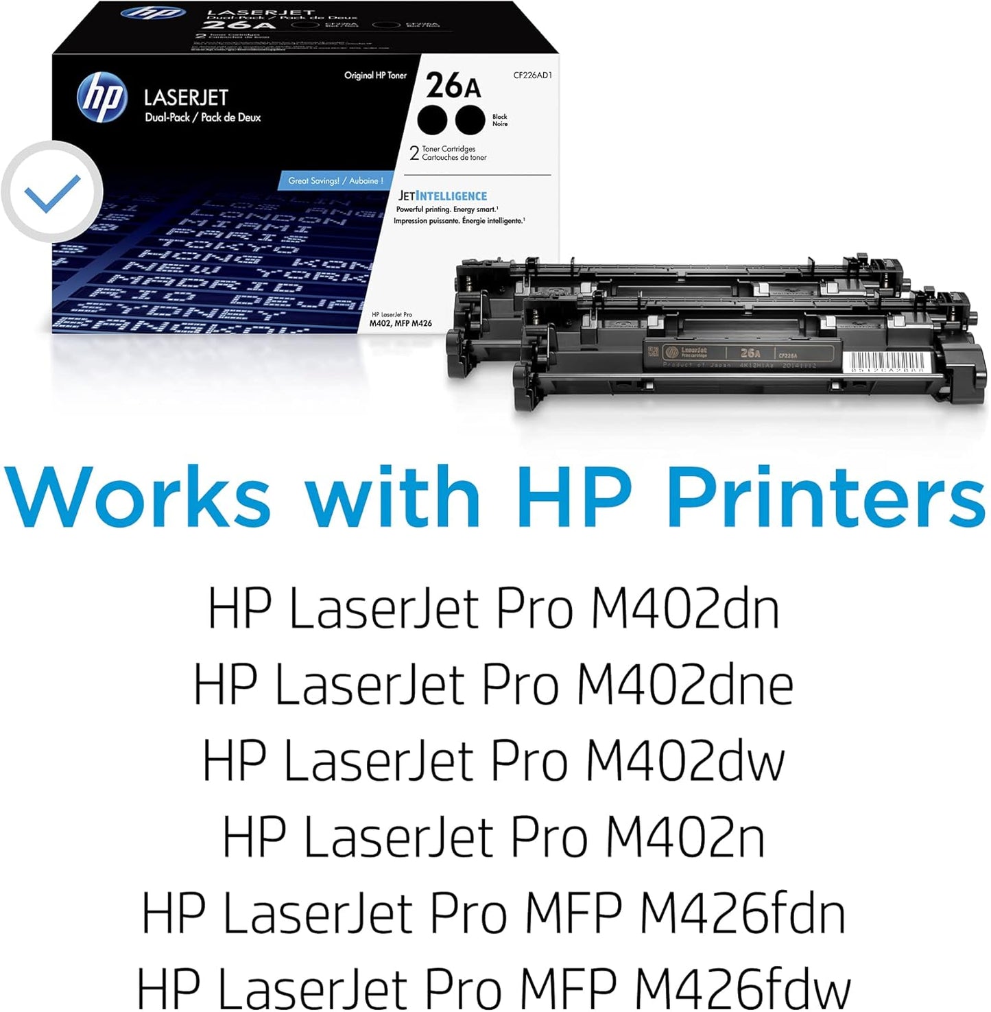 HP 26A Black Toner Cartridge 2-Pack for LaserJet Pro