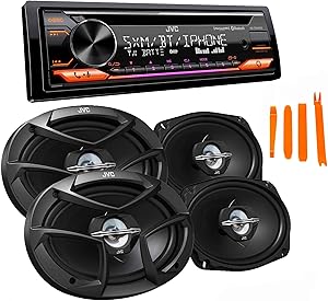 JVC KD-TD91BTS CD Receiver w/ Bluetooth & 6x9 Speakers — main product image