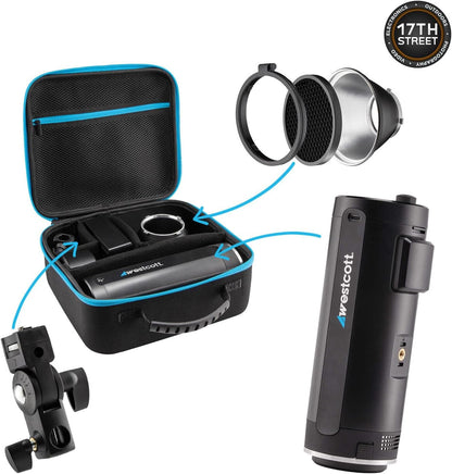 Westcott WES4740 FJ200 Strobe Light ProGrip2 Mount Bundle