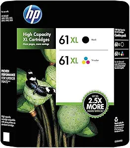 HP 61XL Black/Tri-Color Ink Cartridge Combo