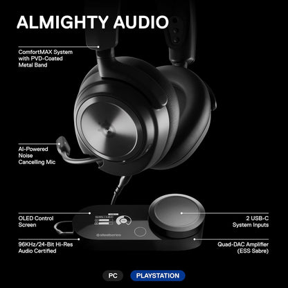 SteelSeries 61527 Arctis Nova Pro Multi-System Gaming Headset