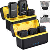 Neewer CM28 Dual Wireless Lavalier Microphone System with Charging Case