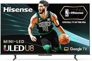 Hisense 55U8H 55-Inch QLED ULED Mini-LED Google Smart TV — main product image