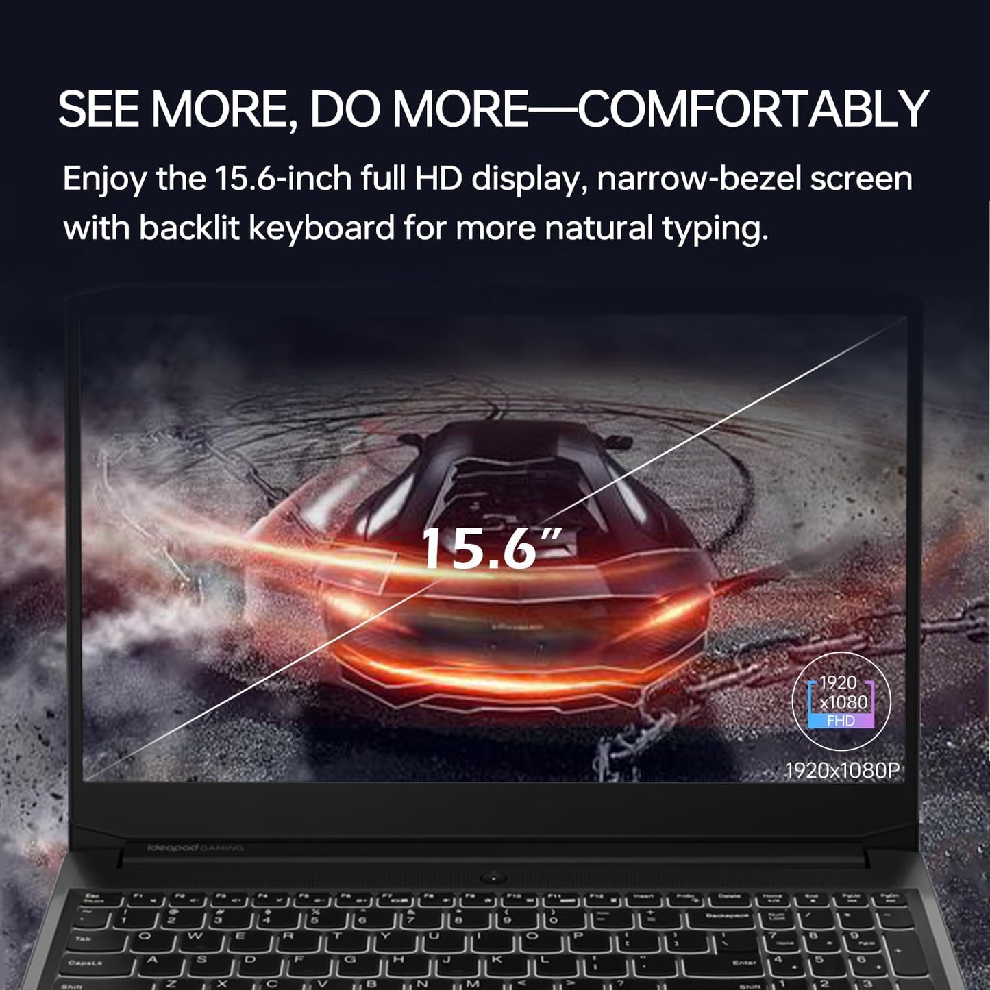 Lenovo 82K2027ARM IdeaPad 3 Ryzen 5 RTX 2050 Gaming Laptop Bundle