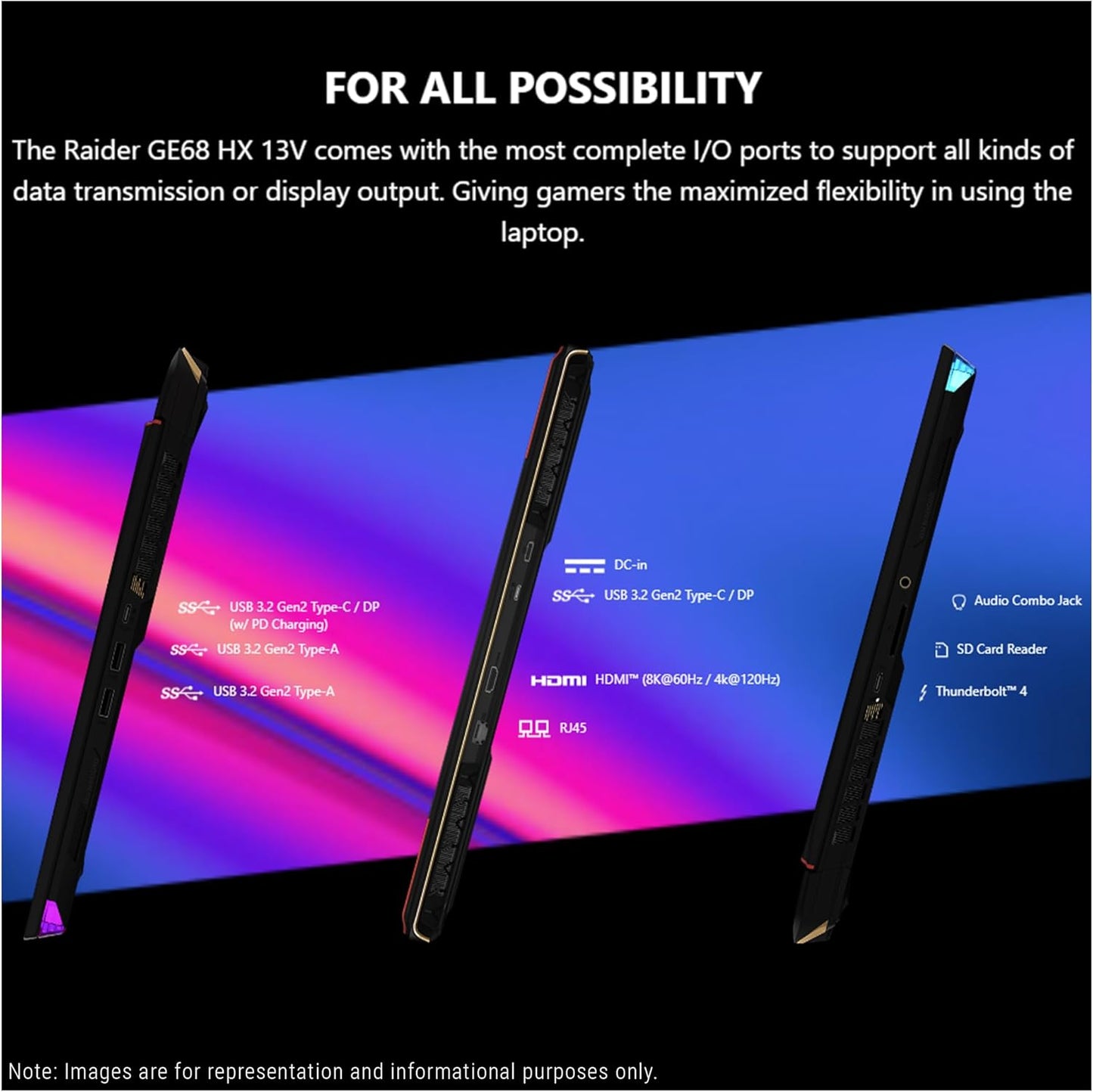 MSI GE68HX Raider i9 Gaming Laptop RTX 4070