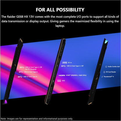 MSI GE68HX Raider i9 Gaming Laptop RTX 4070