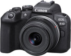 Canon R10 Mirrorless Camera Bundle + Lenses (Renewed)