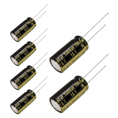 Panasonic FM Series Capacitors 16V 1000uf Low Impedance (6pcs)